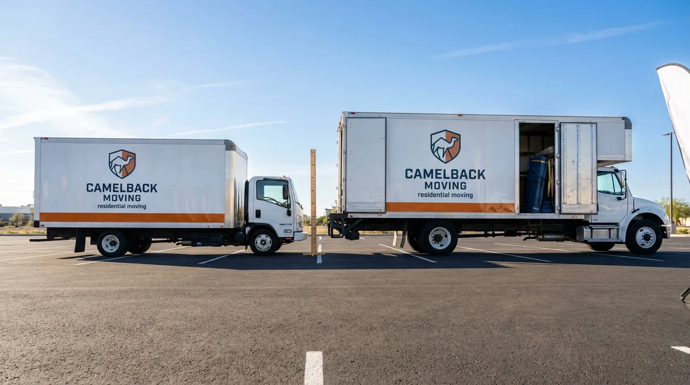 Moving truck size capacity guide in Darlington